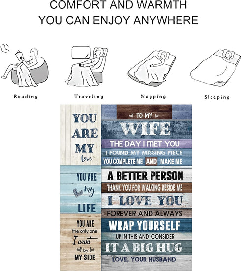 From Husband to My Wife Blanket